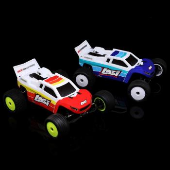 Losi 1/18 Mini-T 2.0 V2 2WD Stadium Truck Offroad RC-Car Brushless RTR Blue - LOS-1056T2